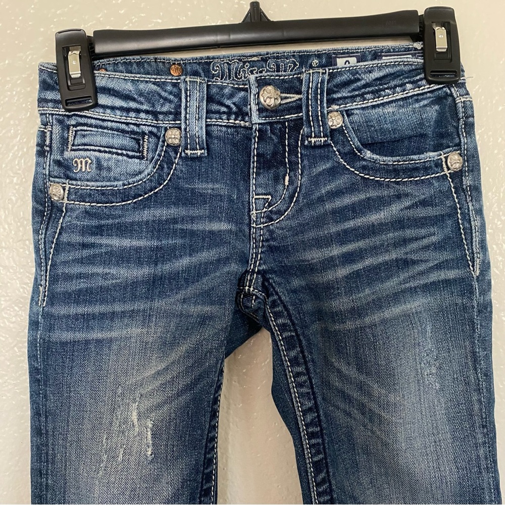 MISS ME Girls’ Capri Jeans - Picture 2 of 4